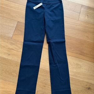 Nic Navy Straight-Leg Pants